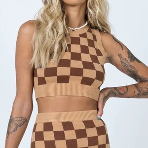 Princess Polly Cropped Vest Top - Size S/XS